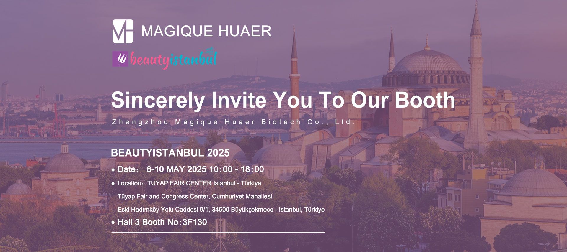 Sincerely Invite You To Our Booth BEAUTYISTANBUL 2025
