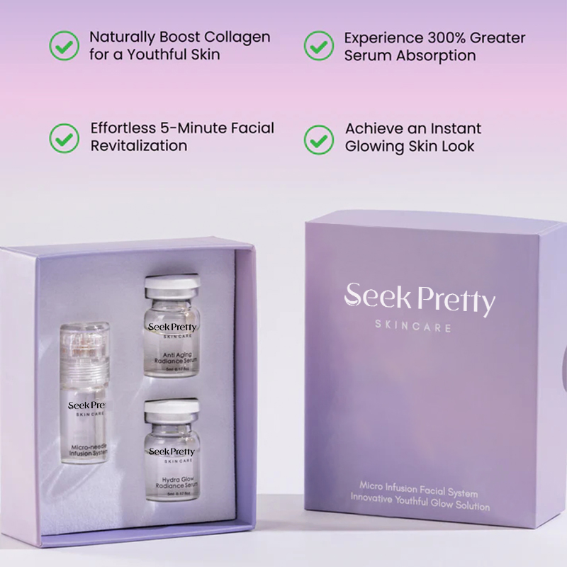 Private Label Micro Infusion System Microneedling Serum Kit for Face