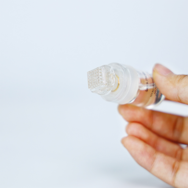 Square Head Painless Microneedling Stamps With 24K Gold Needle