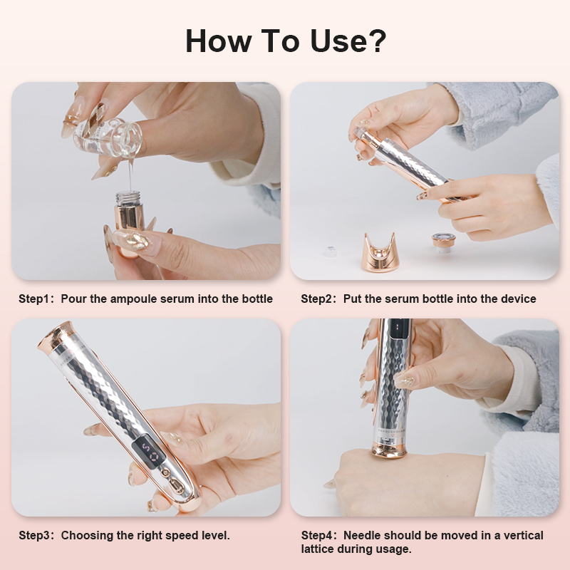 Seek Pretty EMS Hydra Pen: Electric Microneedling Pen with Seru Seek Pretty EMS Hydra Pen: Professional Microneedling Device with Automatic Serum Infusion