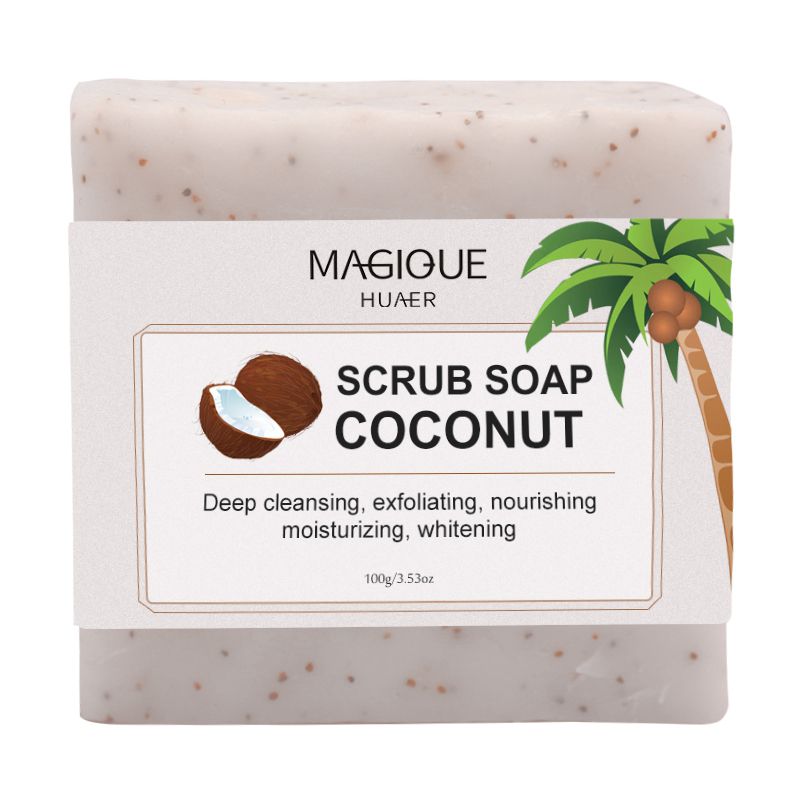Coconut Scrub Soap For Deep Cleansing and Whitening