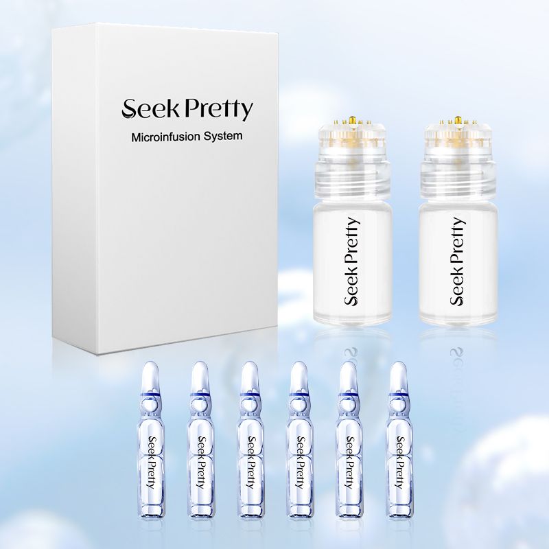 Microneedling Stamp Bottle + Ampoule Serum Set