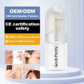 24K Gold Painless Microneedling Stamp Custom Design