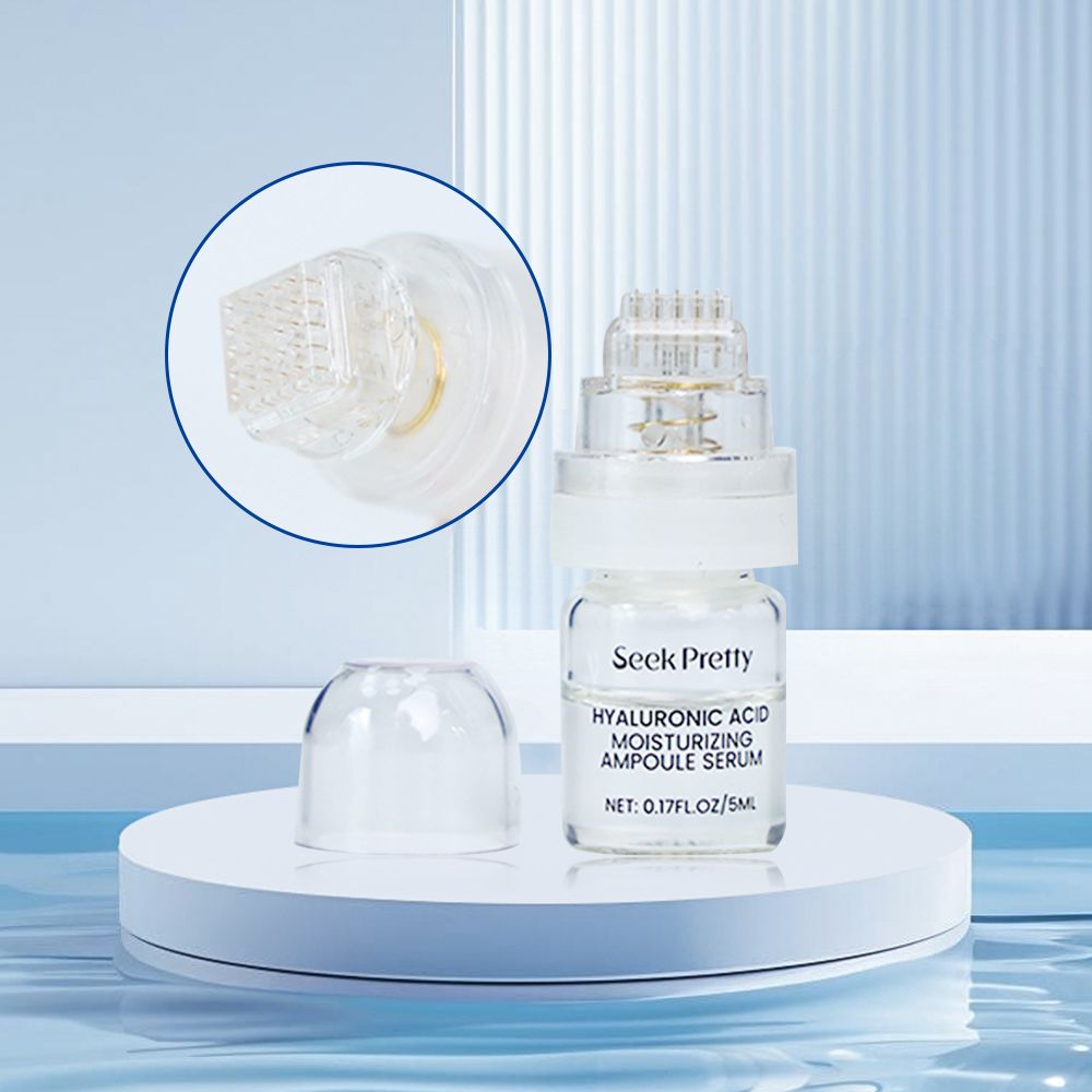 Square Head Painless Microneedling Stamps With 24K Gold Needle